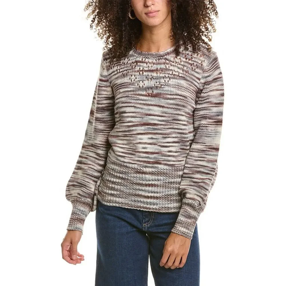 St. Roche Stormy 100% Marino Wool Pullover Sweater Size S NWT